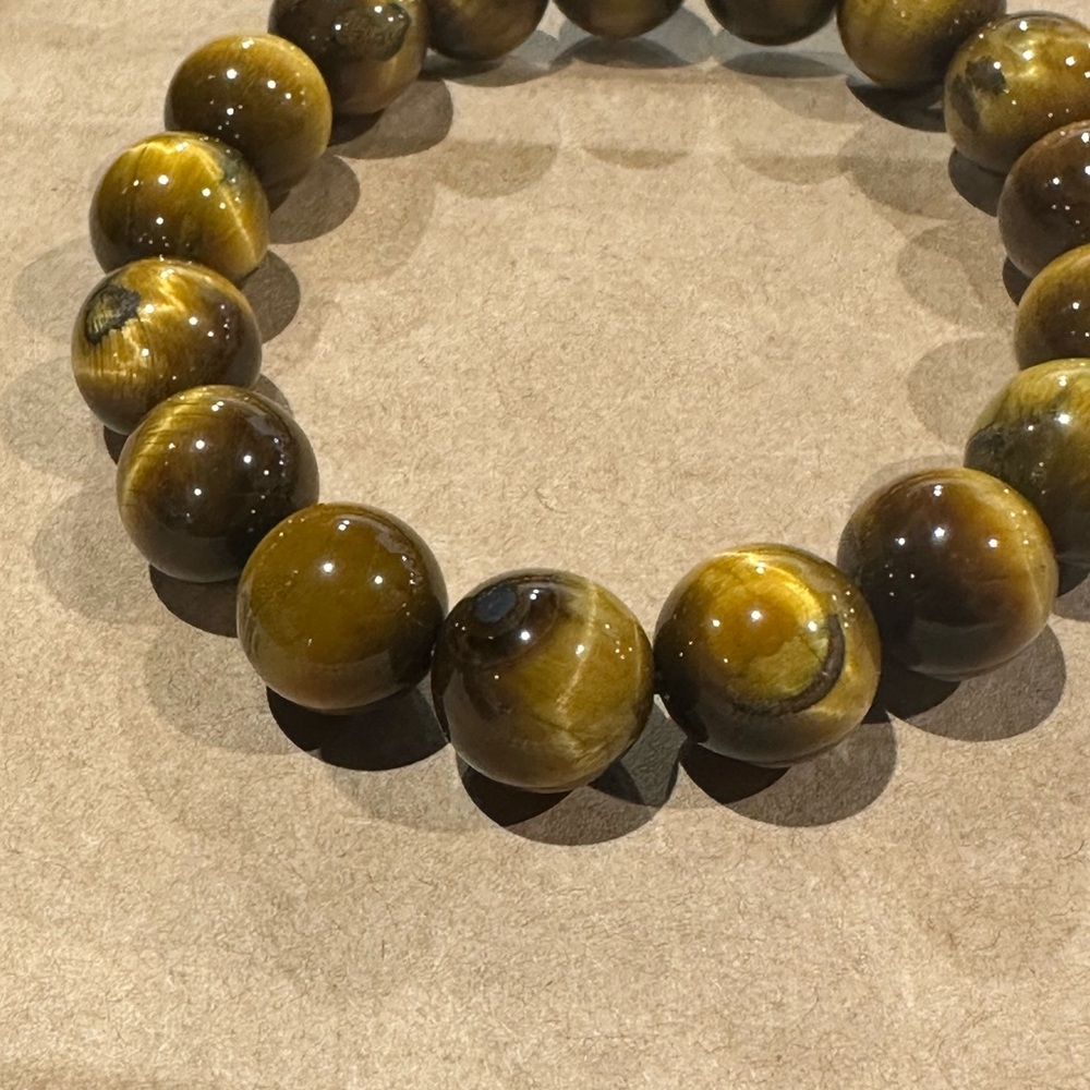 NWOT Tiger Eye Glass stone Bracelet - Picture 4 of 5